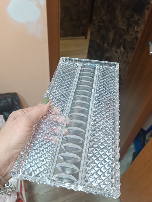 Кристални купички,подноси,вази 20лв