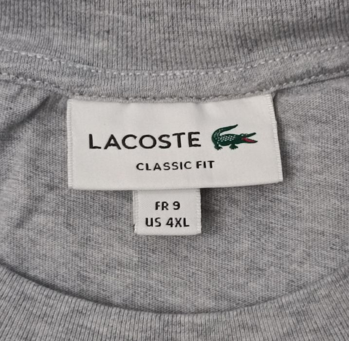 Lacoste Cotton T-Shirt оригинална тениска 4XL памучна фланелка