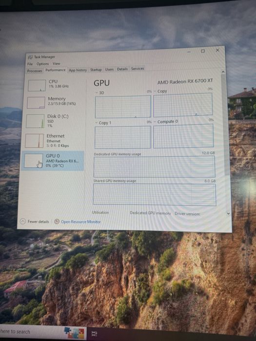 Pc Ryzen 5 5600x 16gb rx 6700xt 12gb