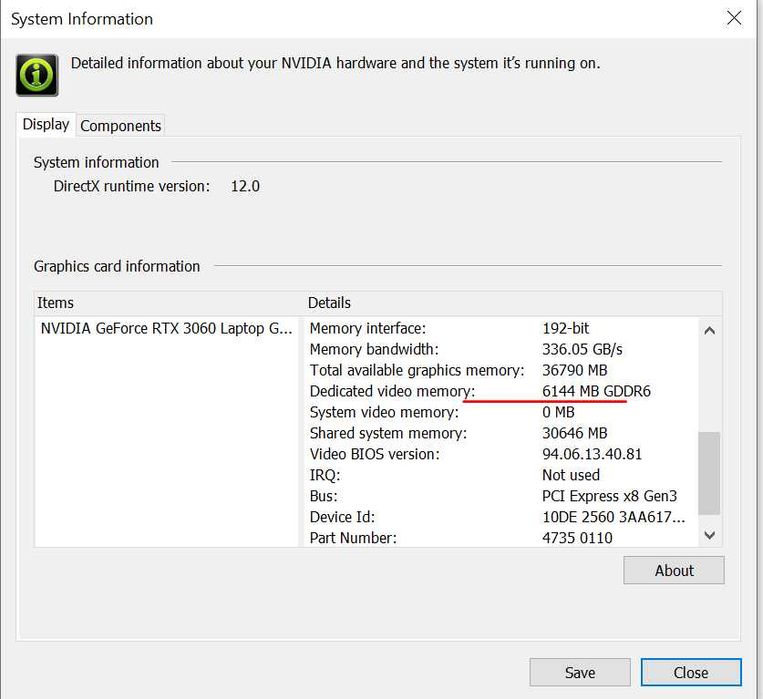 Lenovo Legion 7 / RAM 64 GB / RTX 3060 / Ryzen 7 5800H