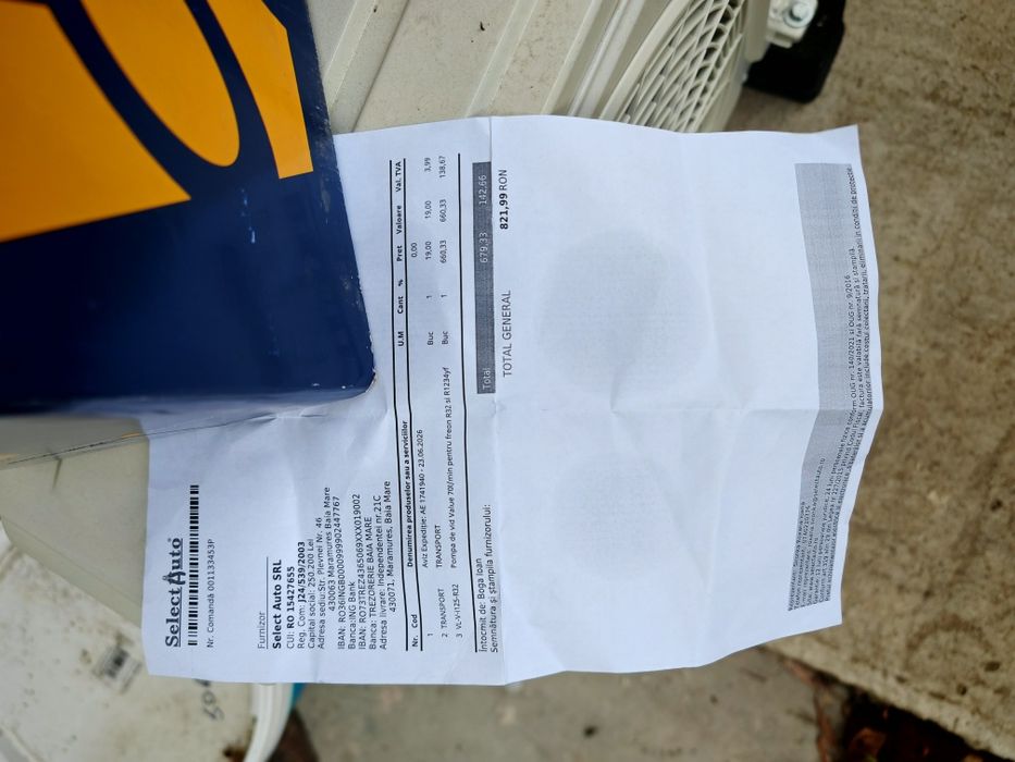 Pompa vacuum vid value