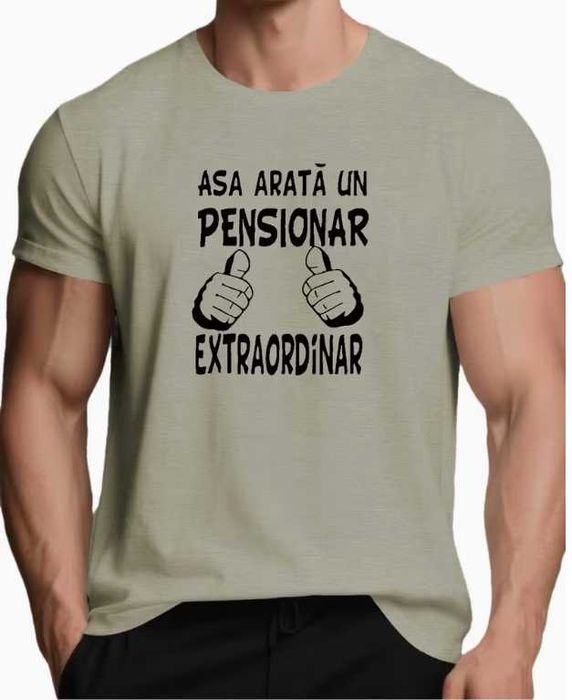 Tricou amuzant „Așa e un pensionar extraordinar”