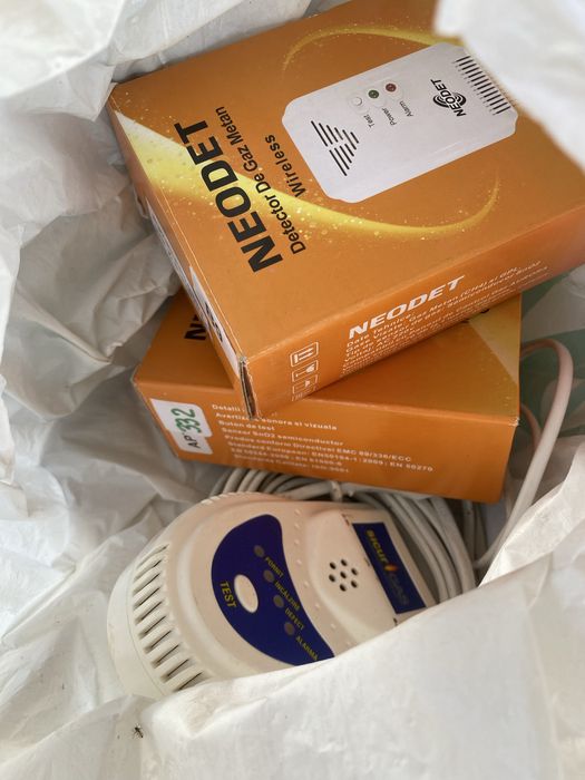 Neodet detector de gaz metan wireless - 2 bucati