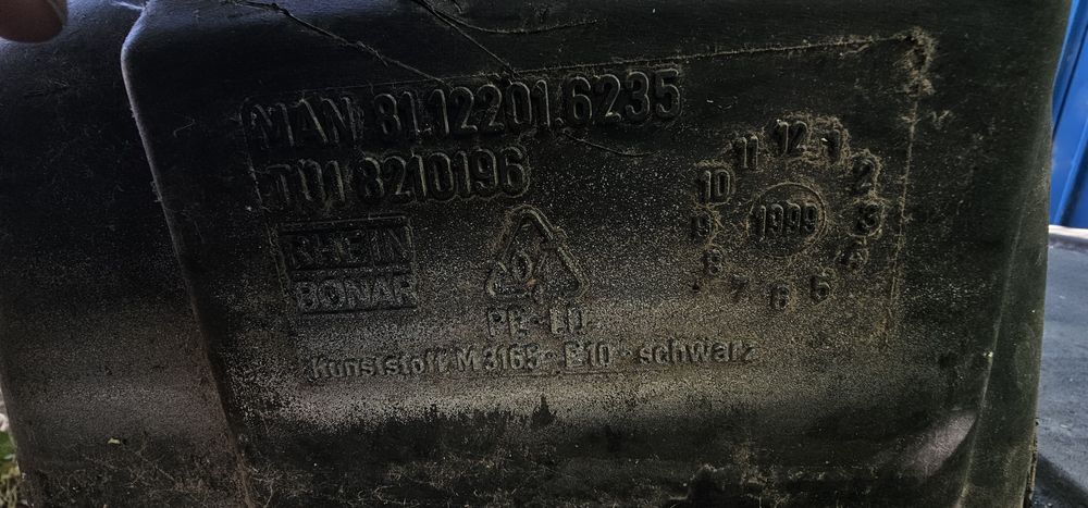 Топливный бак, на MAN