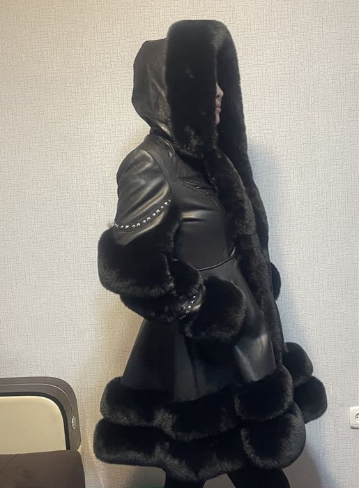 Шуба из экокожи продам