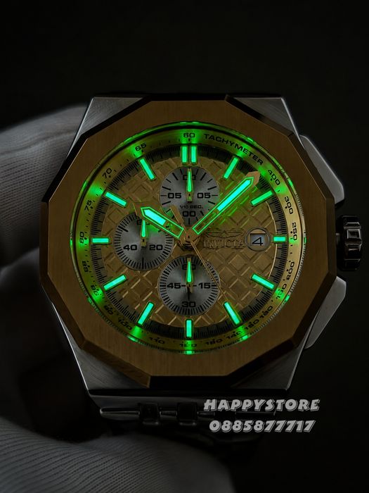 INVICTA Akula steel Gold dial 48 mm, Инвикта нов мъжки часовник