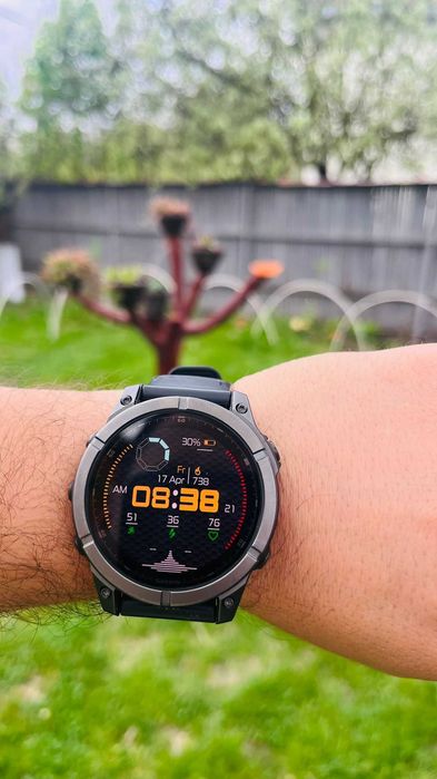 Garmin Fēnix E, 47mm, AMOLED, Slate Gray Black — stare impecabilă, garanție activă ~18 luni