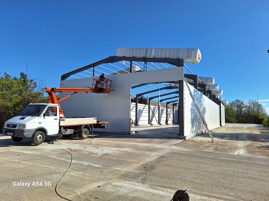 Montaj Panouri sandwich, accesorii hale metalice, Montaj tabla cutata