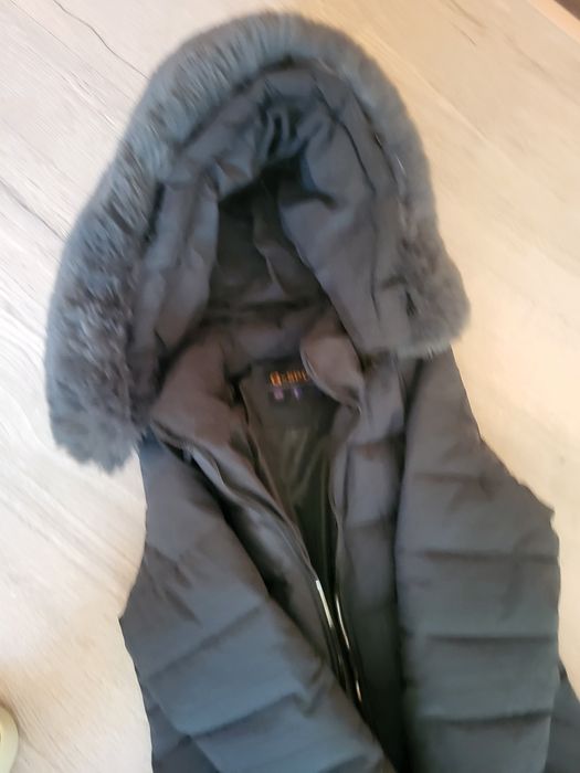 Само изпрано зимно яке тъмно зелено