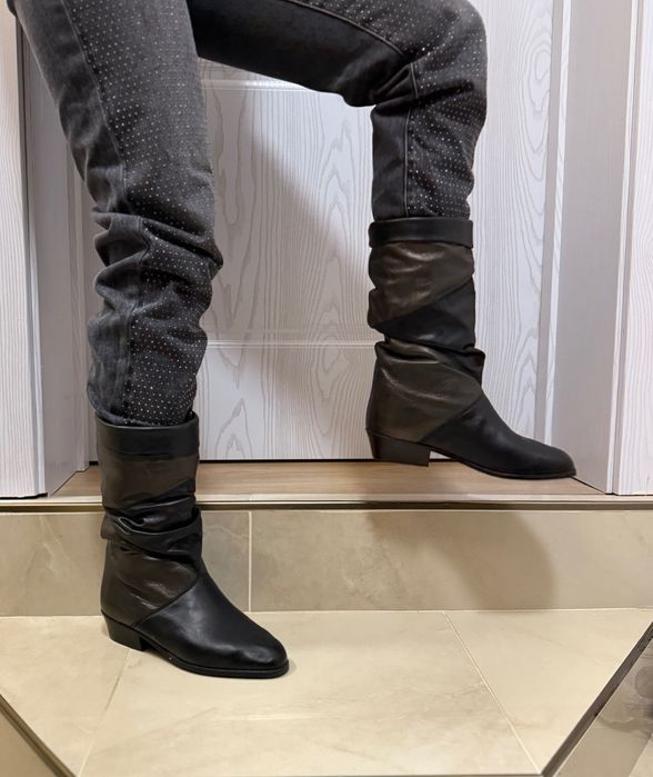 Дамски ботуши естествена кожа 39 номер 2 модела