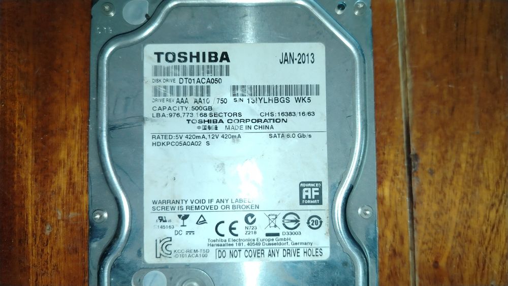 Жоский диск HDD 500 GB