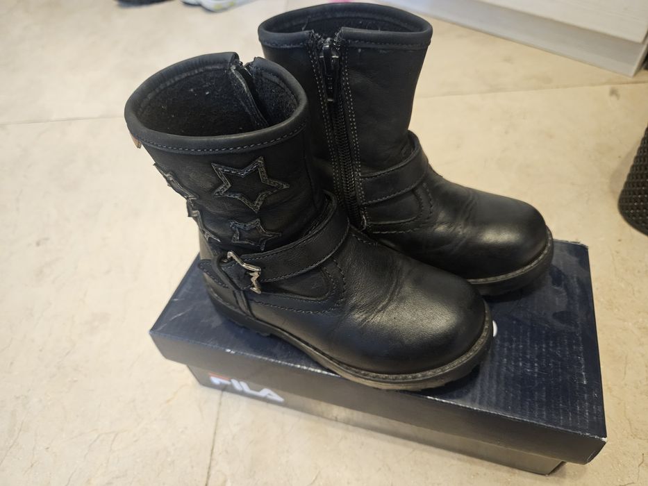 Ghete piele naturala, marimea 25, fata si baiat