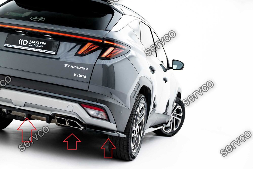 Pachet Set Splitter Exterior Prelungiri Body kit tuning Hyundai Tucson Mk4 Facelift 2024- v3 - Maxton Design