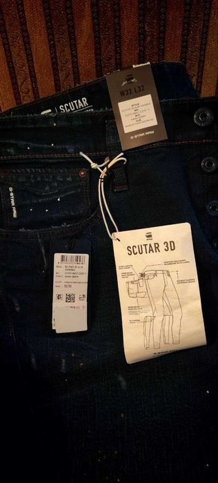 Оригинални мъжки дънки G-STAR Scutar 3D Tapered / 32 номер