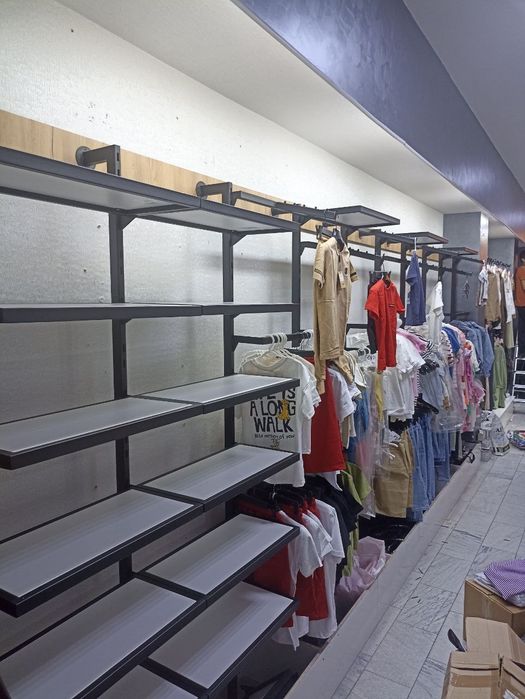 Полки.стеллажи.вешалки.торговое оборудование