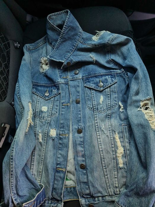 Geaca jeans Hand Painted