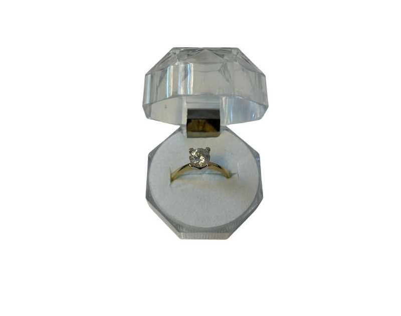 Inel dama din aur galben 14k cu piatra, 3.28 grame