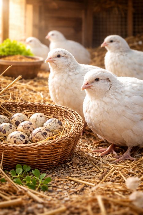 Домашние перепелинные яйца Noble Quail