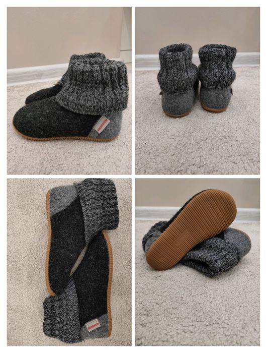 Бебешки / детски обувки, сандали, вълнени пант