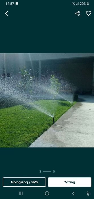 Gazon ekish Santexnik  ishlari