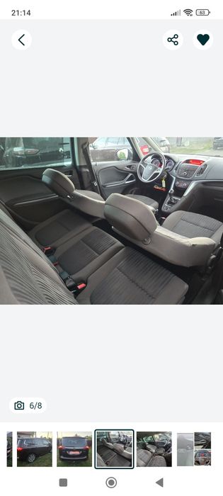 Opel Zafira 1.6 turbo cng