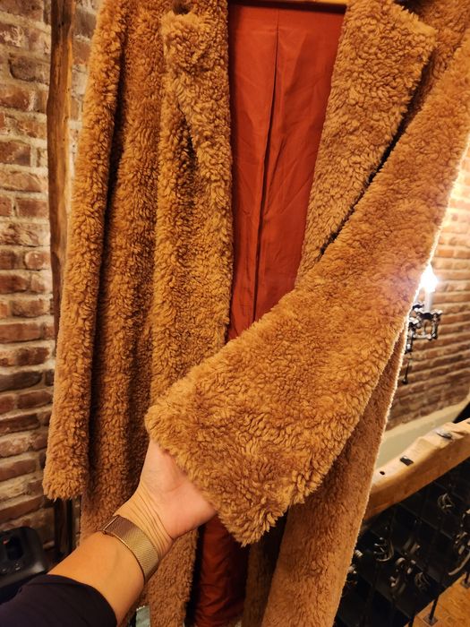 Палто от естествена вълна Лама