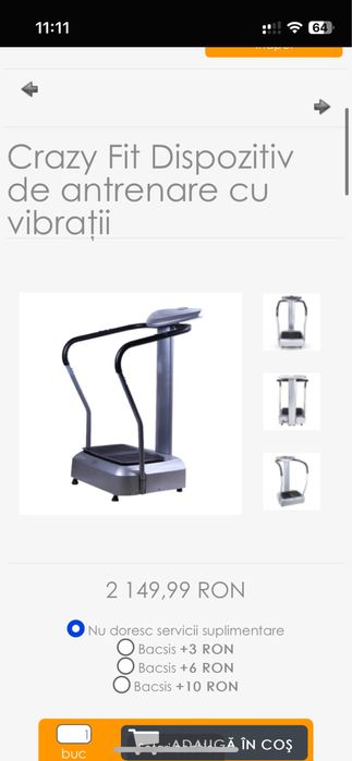 Aparat vibromasaj CrazyFit