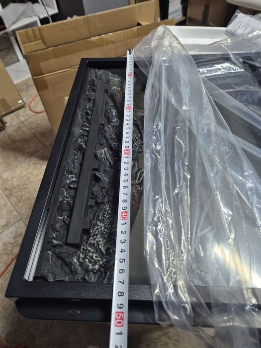 Камина с 3Dефект и реалстичен пламък, дистанционно