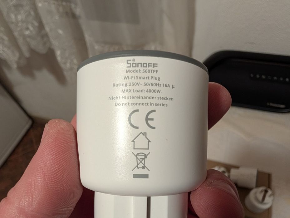 4 бр. SONOFF iPlug S60 TPF – WiFi Смарт преходен контакт 16A/4000W
