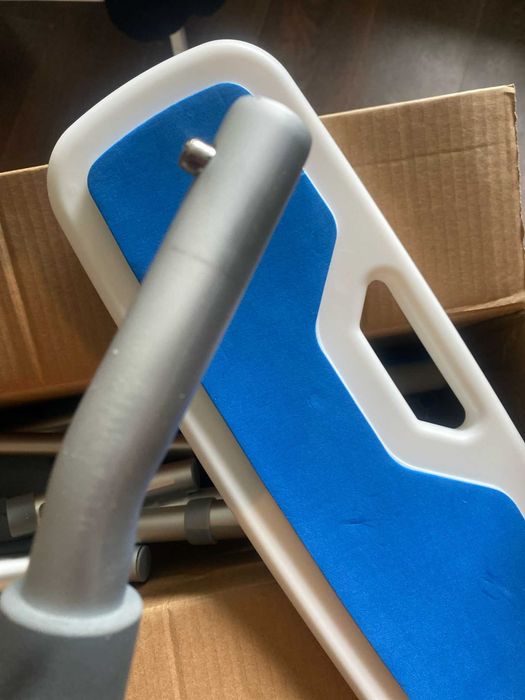 Scaun WC de Camera, aluminiu si plastic dur, sarcina 130 kg