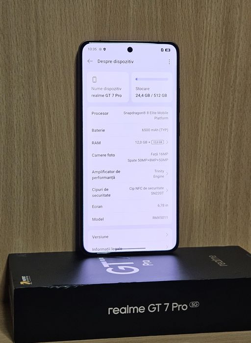 Realme GT 7 Pro 512 GB ca nou full box