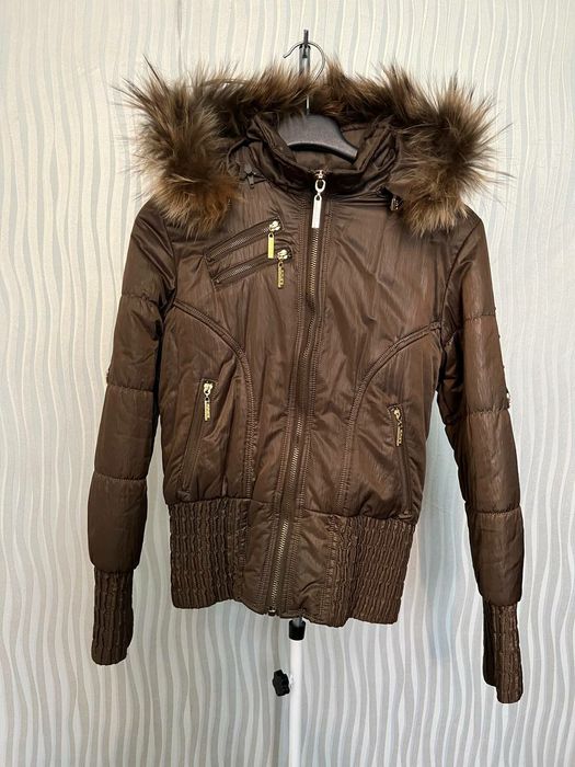 Куртка пуховик с натуральным мехом
