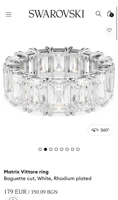 Swarovski Matrix Vittore пръстен