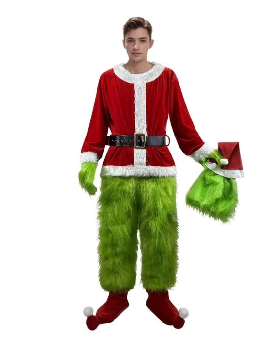 GRINTCH costum ADULTI grinci mos carciun spiridus spiridusa craciunita