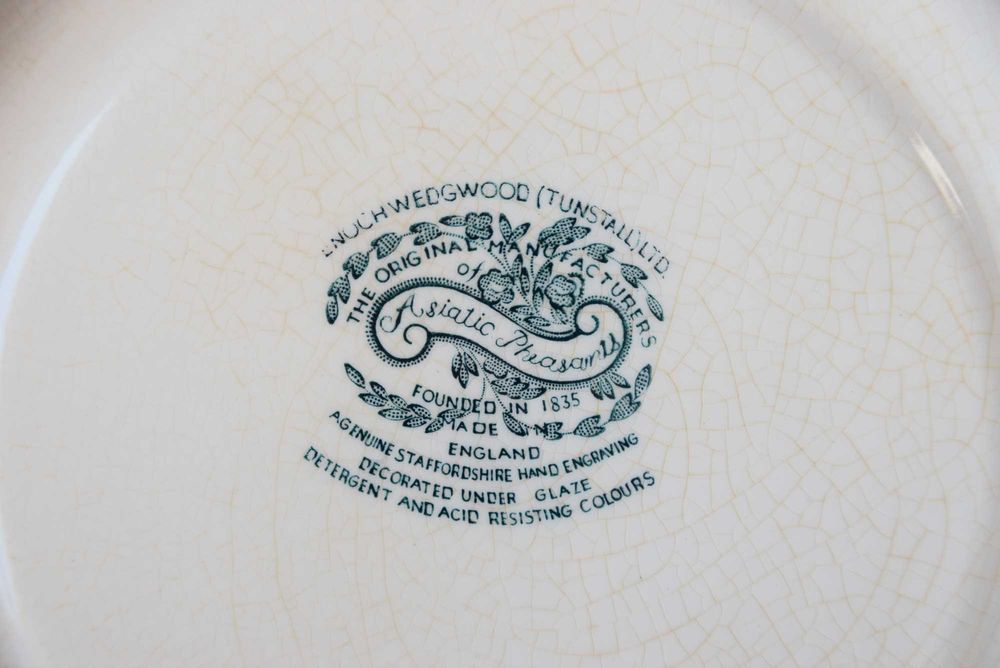 Farfurie vintage Enoch Wedgwood-Asian Pheasants