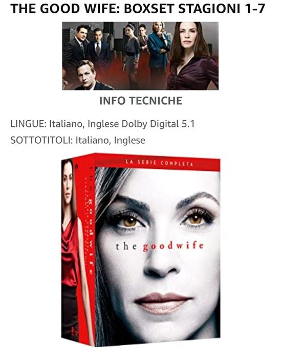 Film Serial The Good Wife DVD Box Set Seasons 1-7 ( Originale )