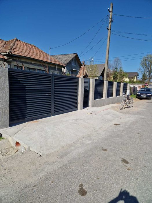 Garduri si porti din panou tip jaluzele, sipca metalica si alte modele