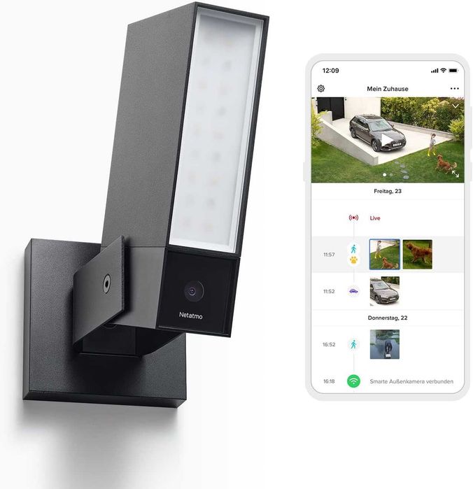 Camera de supraveghere inteligenta, de exterior, Wi-Fi, Netatmo NOC-PRO