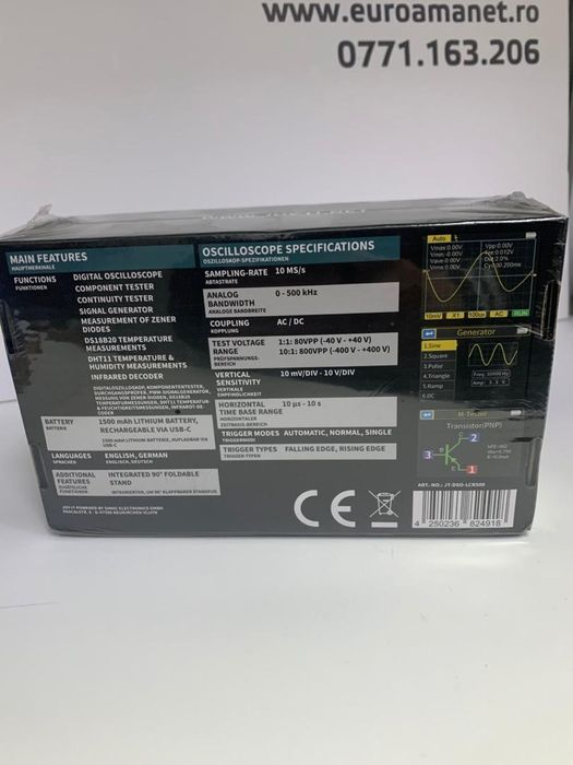 Osciloscop portabil Joy-it DSO-LCR500 -G-