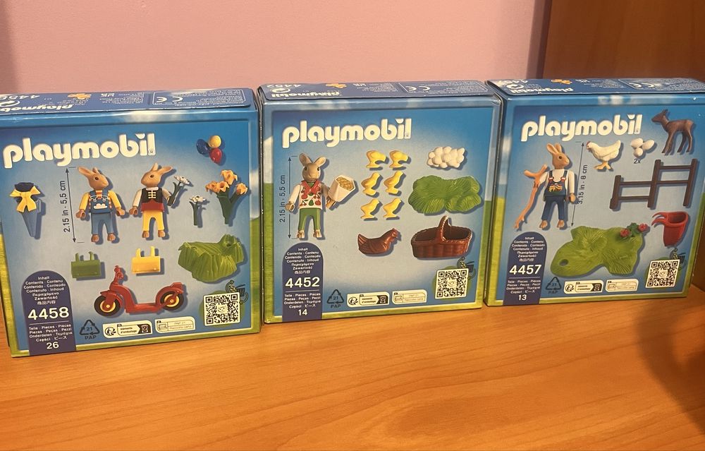 Seturi de colecție Playmobil (4458, 4452, 4457)