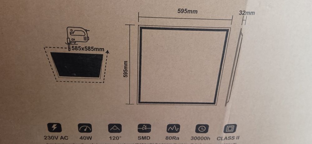 Лед панел 40 W, 4000 k