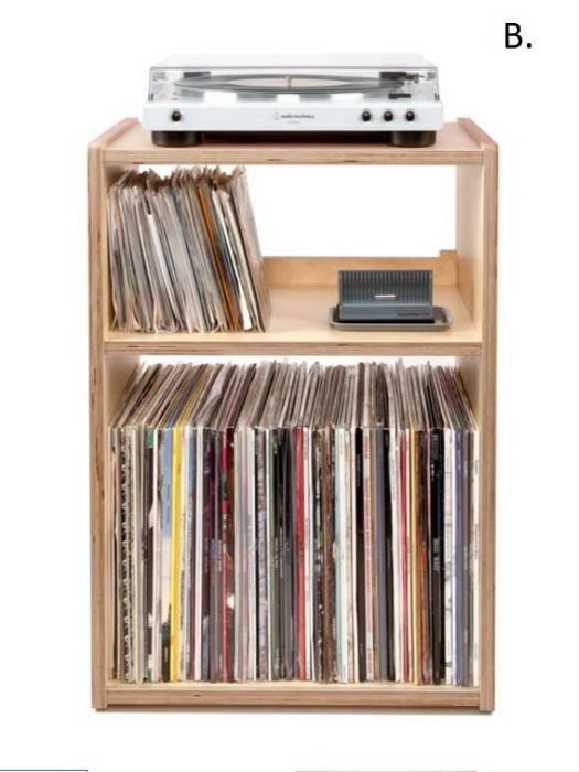 Raft, stand modular depozitare viniluri, phono