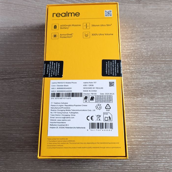 Realme Note 70T Black