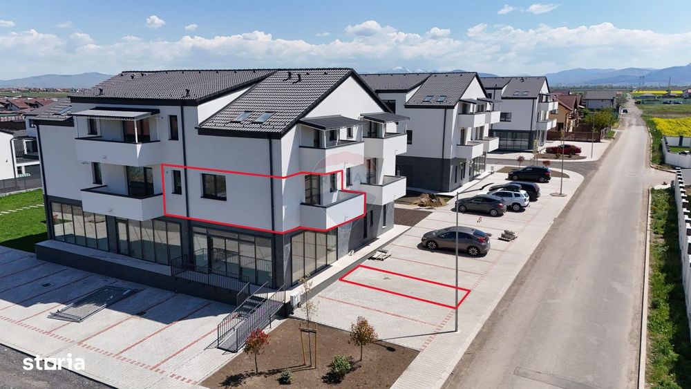 Garsoniera bloc nou, parcare inclusă | Roka Village – Sânpetru,