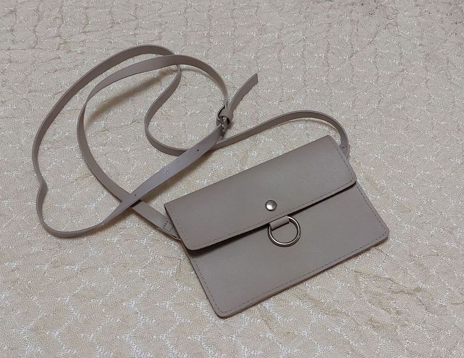 Кожаная мини сумочка