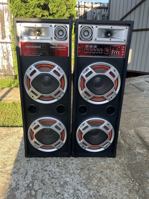 Set Boxe Active 620 , 500W , Bluetooth ,Radio, Usb ,SD Card, 4 Subwoofere De 10 Inch negociabil