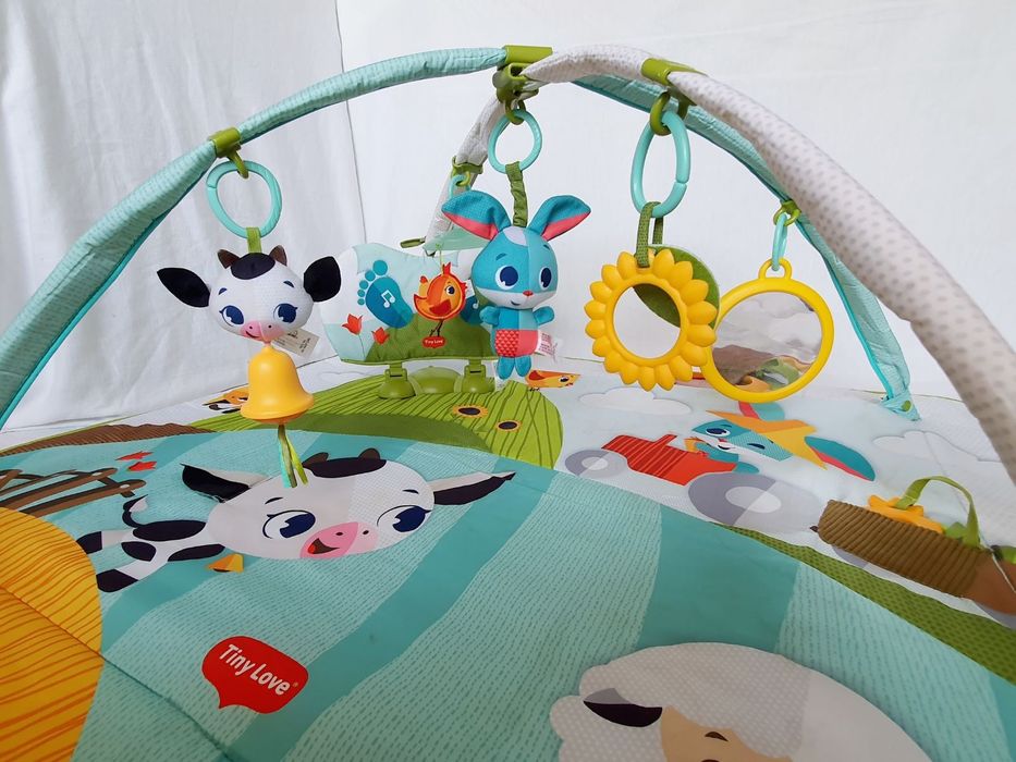 Активна гимнастика Tiny Love, Gymini Kick & Play Farm, размер XL, с 18 интерактивни функции