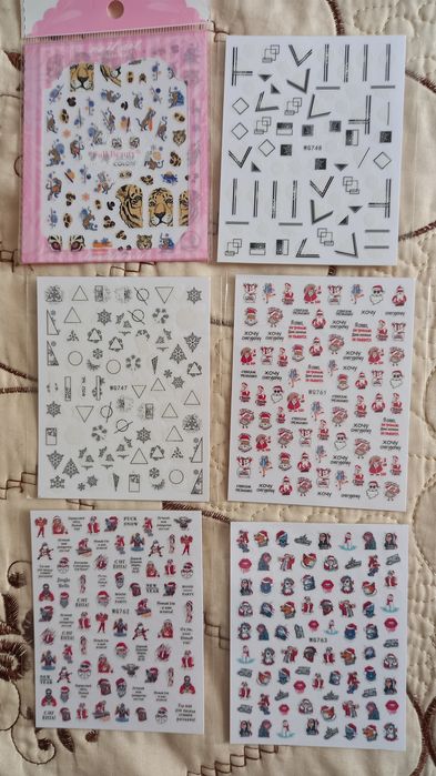 3D наклейки, 2 набора