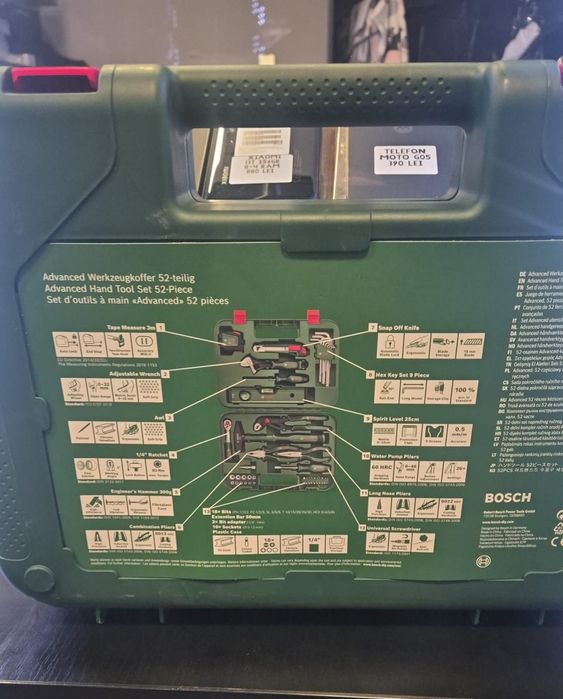 Trusa scule de mana mixta, 52 bucati - Bosch 1600A02BY7,NOU