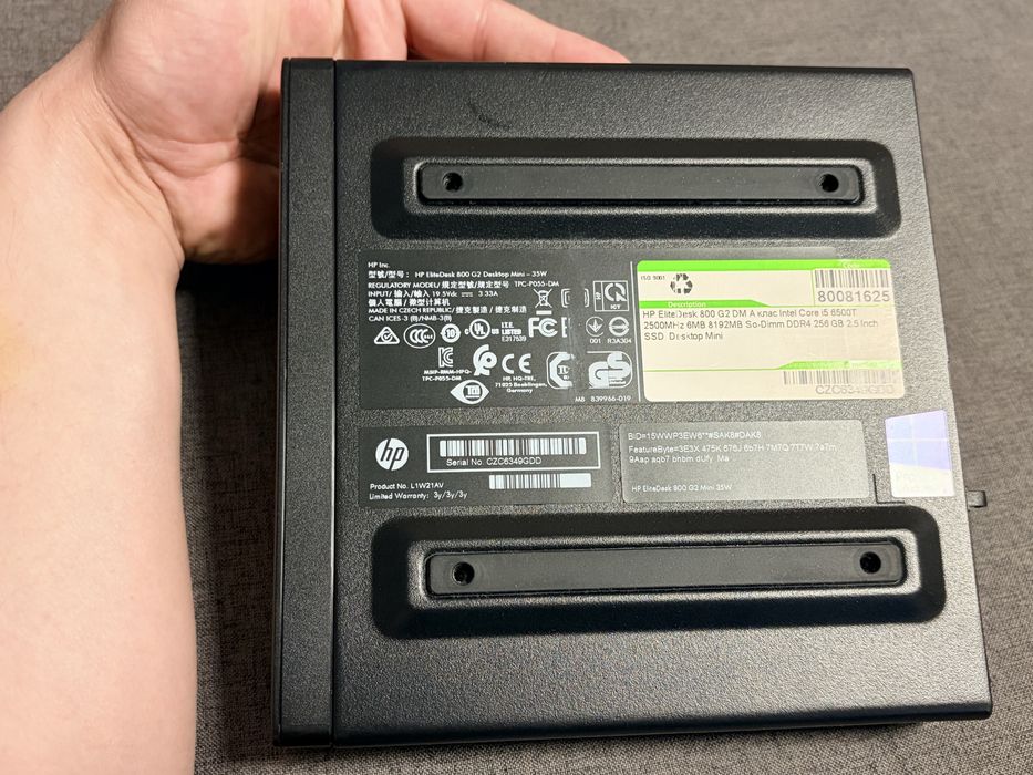 Mini pc hp G2 16gb ram 256ssd